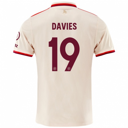 Kandiny Femme Maillot Alphonso Davies #19 Lin Troisieme 2024/25 T-Shirt