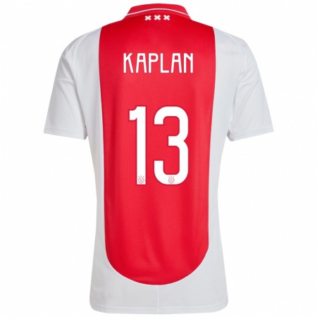 Kandiny Enfant Maillot Ahmetcan Kaplan #13 Rouge Blanc Tenues Domicile 2024/25 T-Shirt