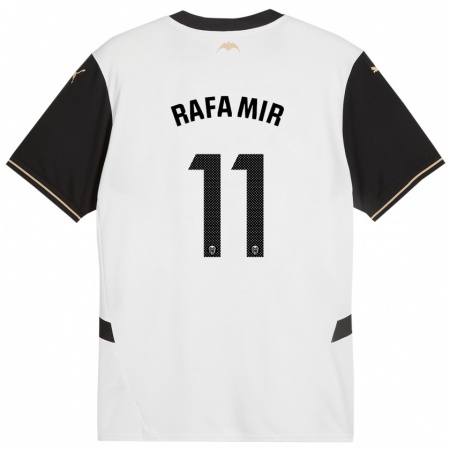 Kandiny Enfant Maillot Rafa Mir #11 Blanc Noir Tenues Domicile 2024/25 T-Shirt