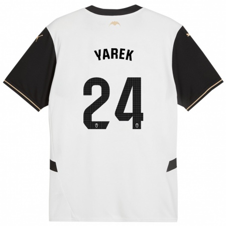 Kandiny Enfant Maillot Yarek Gasiorowski #24 Blanc Noir Tenues Domicile 2024/25 T-Shirt