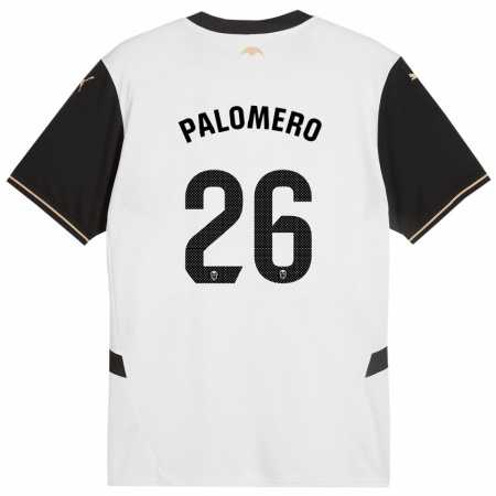 Kandiny Enfant Maillot Marc Palomero #26 Blanc Noir Tenues Domicile 2024/25 T-Shirt