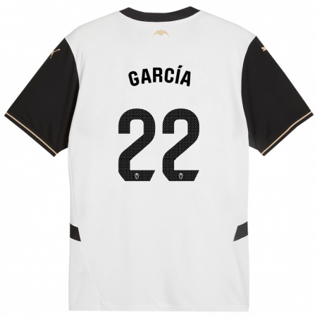 Kandiny Enfant Maillot Azael García #22 Blanc Noir Tenues Domicile 2024/25 T-Shirt