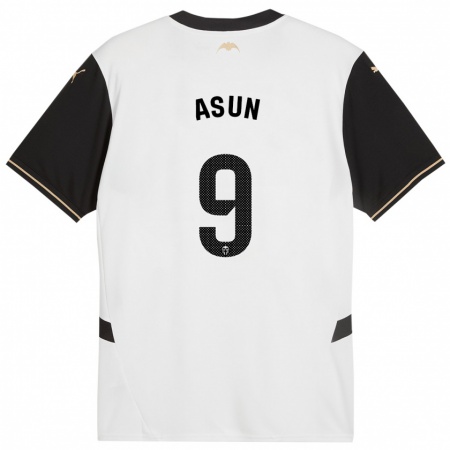 Kandiny Enfant Maillot Asun #9 Blanc Noir Tenues Domicile 2024/25 T-Shirt