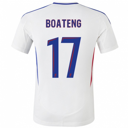 Kandiny Enfant Maillot Jerome Boateng #17 Blanc Bleu Tenues Domicile 2024/25 T-Shirt