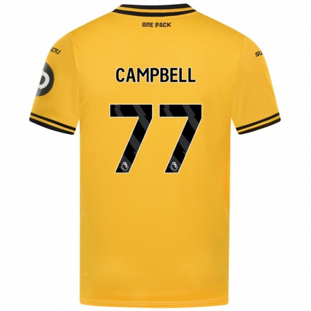 Kandiny Enfant Maillot Chem Campbell #77 Jaune Tenues Domicile 2024/25 T-Shirt