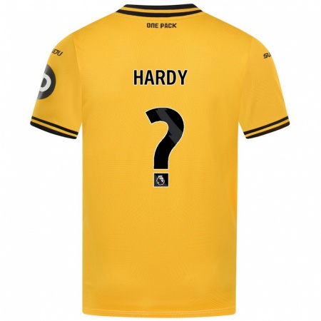 Kandiny Enfant Maillot George Hardy #0 Jaune Tenues Domicile 2024/25 T-Shirt