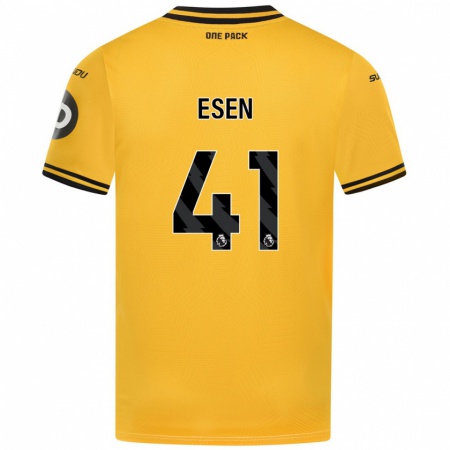 Kandiny Enfant Maillot Josh Esen #41 Jaune Tenues Domicile 2024/25 T-Shirt