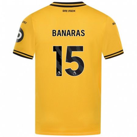 Kandiny Enfant Maillot Layla Banaras #15 Jaune Tenues Domicile 2024/25 T-Shirt