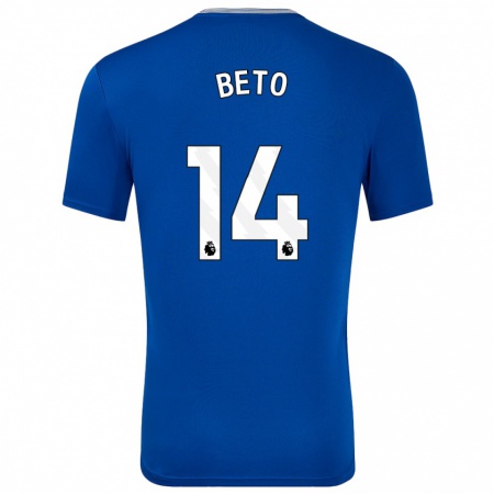 Kandiny Enfant Maillot Beto #14 Bleu Avec Tenues Domicile 2024/25 T-Shirt