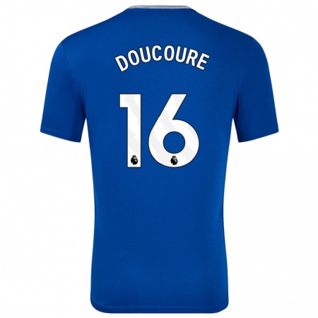 Kandiny Enfant Maillot Abdoulaye Doucouré #16 Bleu Avec Tenues Domicile 2024/25 T-Shirt