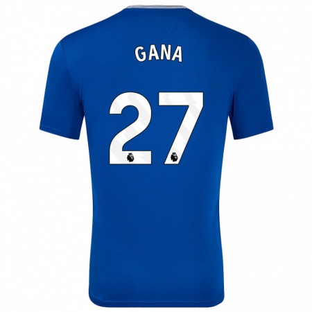 Kandiny Enfant Maillot Idrissa Gueye #27 Bleu Avec Tenues Domicile 2024/25 T-Shirt