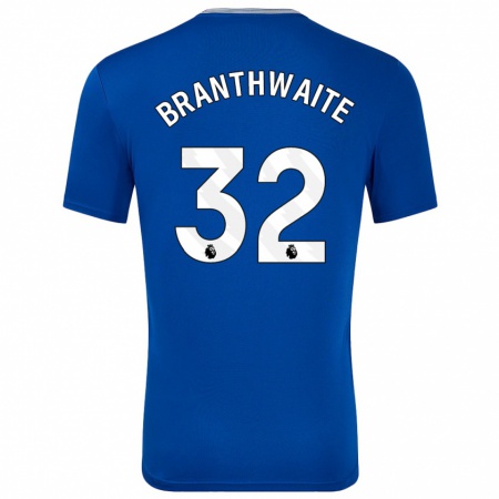 Kandiny Enfant Maillot Jarrad Branthwaite #32 Bleu Avec Tenues Domicile 2024/25 T-Shirt