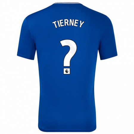 Kandiny Enfant Maillot Jack Tierney #0 Bleu Avec Tenues Domicile 2024/25 T-Shirt