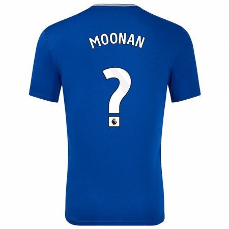 Kandiny Enfant Maillot Bradley Moonan #0 Bleu Avec Tenues Domicile 2024/25 T-Shirt