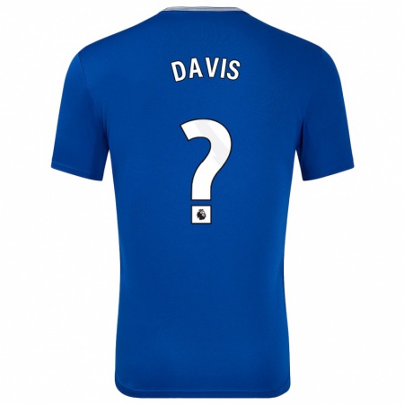 Kandiny Enfant Maillot Luca Davis #0 Bleu Avec Tenues Domicile 2024/25 T-Shirt