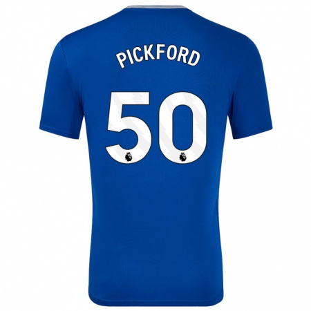 Kandiny Enfant Maillot George Pickford #50 Bleu Avec Tenues Domicile 2024/25 T-Shirt