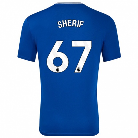 Kandiny Enfant Maillot Martin Sherif #67 Bleu Avec Tenues Domicile 2024/25 T-Shirt