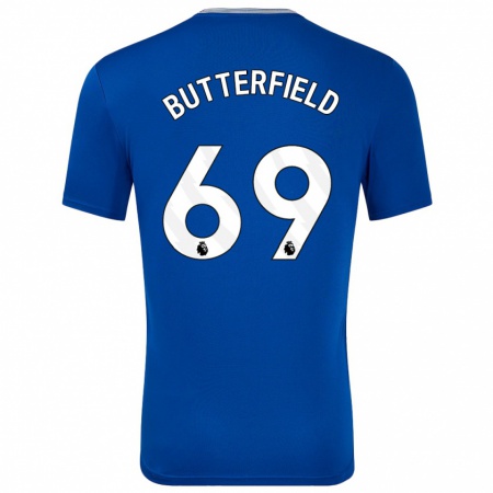 Kandiny Enfant Maillot Luke Butterfield #69 Bleu Avec Tenues Domicile 2024/25 T-Shirt