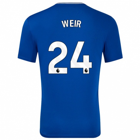 Kandiny Enfant Maillot Kenzie Weir #24 Bleu Avec Tenues Domicile 2024/25 T-Shirt