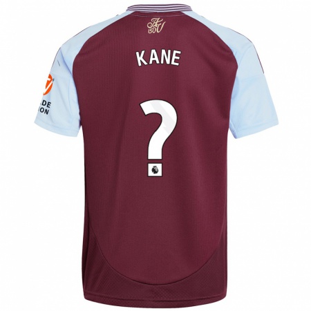 Kandiny Enfant Maillot Kane Taylor #0 Bordeaux Bleu Ciel Tenues Domicile 2024/25 T-Shirt