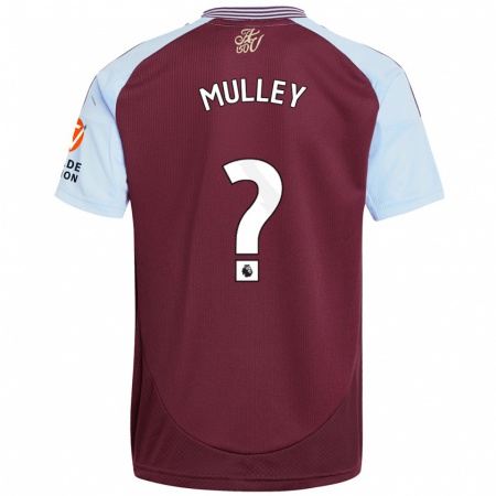 Kandiny Enfant Maillot Trai-Varn Mulley #0 Bordeaux Bleu Ciel Tenues Domicile 2024/25 T-Shirt