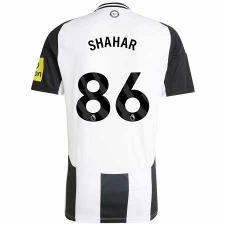 Kandiny Enfant Maillot Leo Shahar #86 Blanc Noir Tenues Domicile 2024/25 T-Shirt