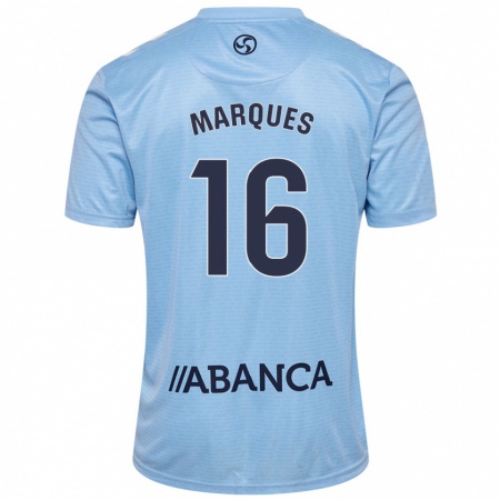 Kandiny Enfant Maillot 
Jailson Marques Siqueira #16 Bleu Ciel Tenues Domicile 2024/25 T-Shirt