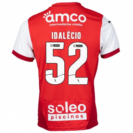 Kandiny Enfant Maillot Idalécio #52 Rouge Blanc Tenues Domicile 2024/25 T-Shirt