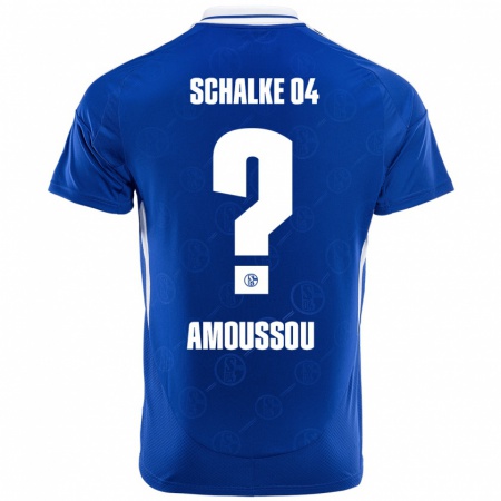 Kandiny Enfant Maillot Zaid Amoussou #0 Bleu Royal Tenues Domicile 2024/25 T-Shirt