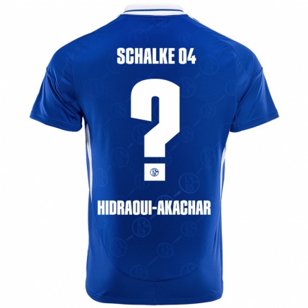 Kandiny Enfant Maillot Yassin Hidraoui-Akachar #0 Bleu Royal Tenues Domicile 2024/25 T-Shirt