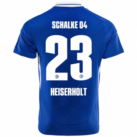 Kandiny Enfant Maillot Finn Heiserholt #23 Bleu Royal Tenues Domicile 2024/25 T-Shirt