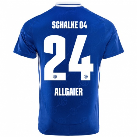 Kandiny Enfant Maillot Felix Allgaier #24 Bleu Royal Tenues Domicile 2024/25 T-Shirt