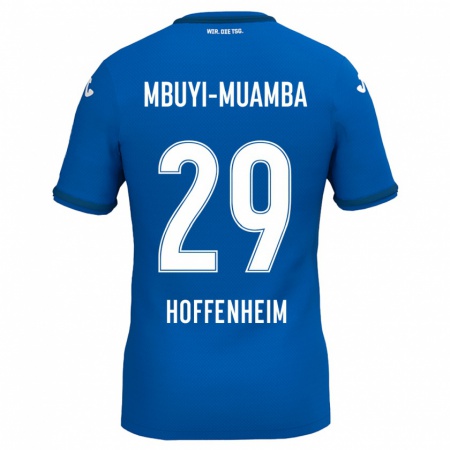 Kandiny Enfant Maillot Hubert Mbuyi-Muamba #29 Bleu Royal Tenues Domicile 2024/25 T-Shirt