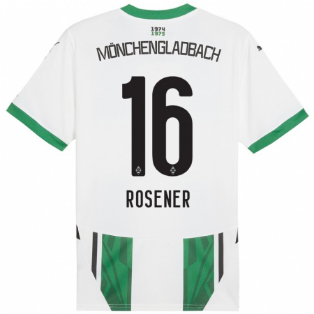 Kandiny Enfant Maillot Chiara Rösener #16 Blanc Vert Tenues Domicile 2024/25 T-Shirt