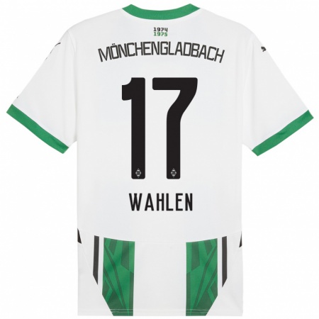 Kandiny Enfant Maillot Vanessa Wahlen #17 Blanc Vert Tenues Domicile 2024/25 T-Shirt