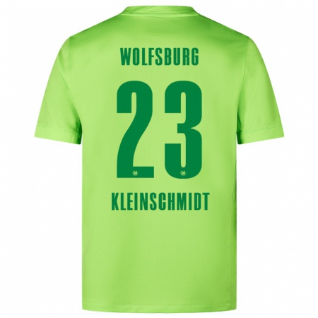 Kandiny Enfant Maillot Max Kleinschmidt #23 Vert Fluo Tenues Domicile 2024/25 T-Shirt