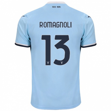 Kandiny Enfant Maillot Alessio Romagnoli #13 Bleu Tenues Domicile 2024/25 T-Shirt