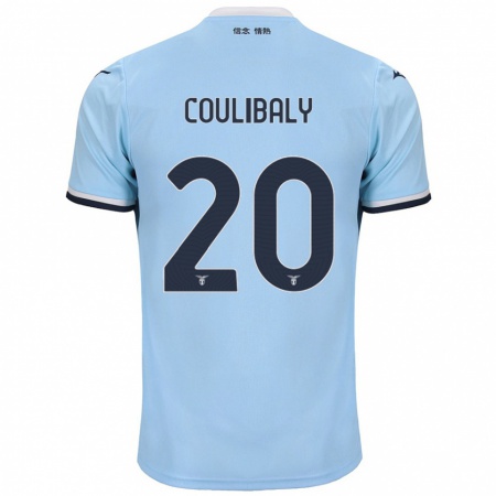 Kandiny Enfant Maillot Larsson Coulibaly #20 Bleu Tenues Domicile 2024/25 T-Shirt