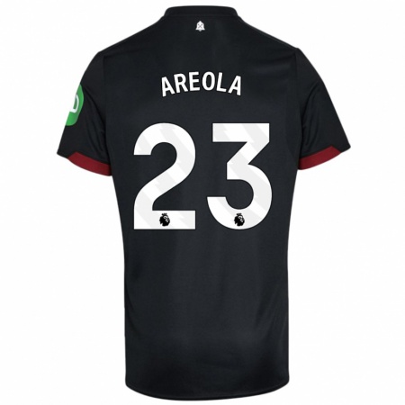 Kandiny Enfant Maillot Alphonse Areola #23 Noir Blanc Tenues Extérieur 2024/25 T-Shirt