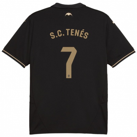 Kandiny Enfant Maillot Sergi Canós #7 Noir Tenues Extérieur 2024/25 T-Shirt