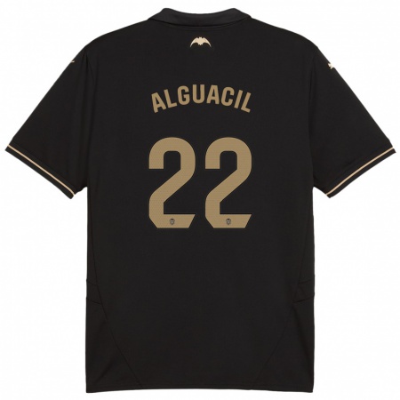 Kandiny Enfant Maillot Ainhoa Alguacil #22 Noir Tenues Extérieur 2024/25 T-Shirt