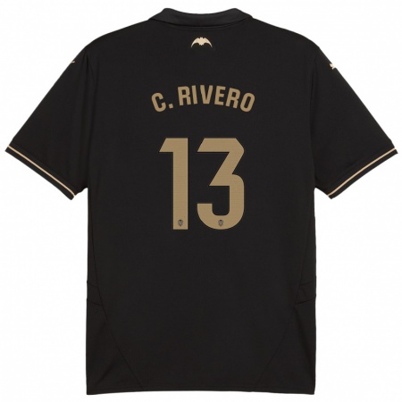 Kandiny Enfant Maillot Cristian Rivero #13 Noir Tenues Extérieur 2024/25 T-Shirt