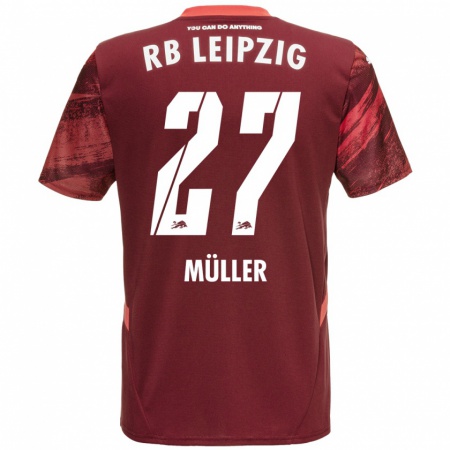 Kandiny Enfant Maillot Marlene Müller #27 Bordeaux Tenues Extérieur 2024/25 T-Shirt