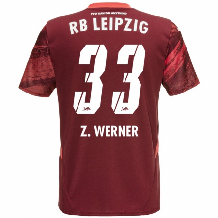 Kandiny Enfant Maillot Zoé Werner #33 Bordeaux Tenues Extérieur 2024/25 T-Shirt