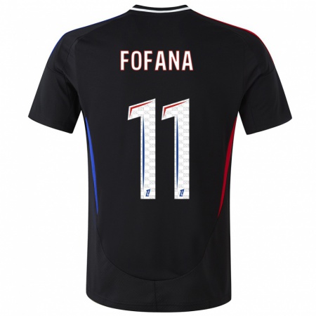 Kandiny Enfant Maillot Malick Fofana #11 Noir Tenues Extérieur 2024/25 T-Shirt