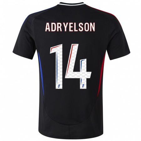 Kandiny Enfant Maillot Adryelson #14 Noir Tenues Extérieur 2024/25 T-Shirt