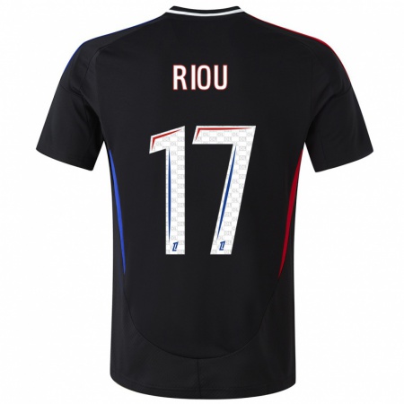 Kandiny Enfant Maillot Rémy Riou #17 Noir Tenues Extérieur 2024/25 T-Shirt