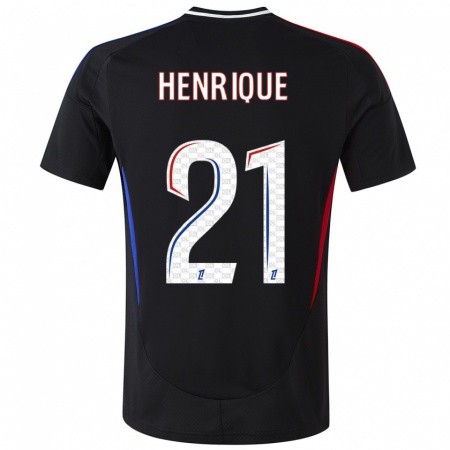 Kandiny Enfant Maillot Henrique Silva #21 Noir Tenues Extérieur 2024/25 T-Shirt