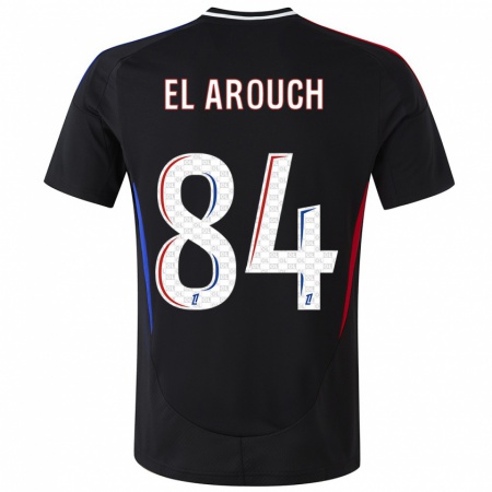 Kandiny Enfant Maillot Mohamed El Arouch #84 Noir Tenues Extérieur 2024/25 T-Shirt