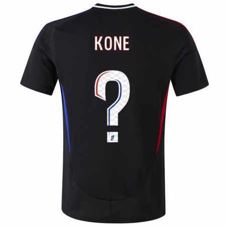 Kandiny Enfant Maillot Youssouf Kone #0 Noir Tenues Extérieur 2024/25 T-Shirt